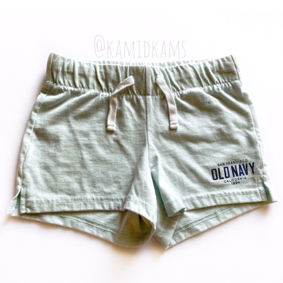 Old Navy Other - Old Navy Mint Elastic Waist Logo Shorts Size S 6/7